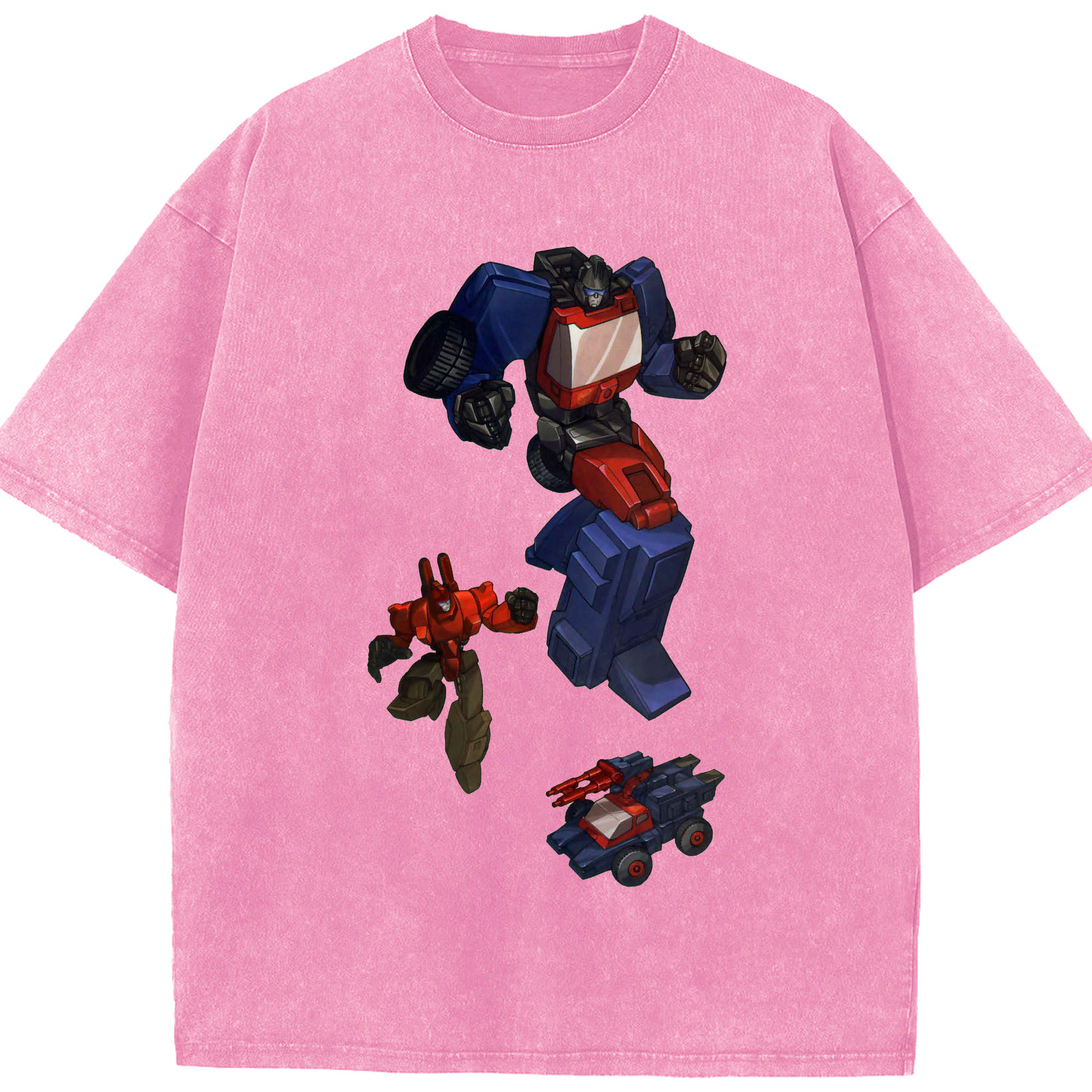 （画像用）  綿100% ヴィンテージ風 半袖Tシャツ（フロントプリント）